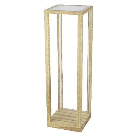 Lampe de Bureau Cubos - Bureau, Table de Chevet - Bois, Blanc, Verre, Acrylique 81,5 X 25 X 25 (1/5)