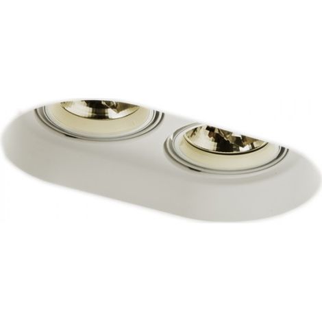 Faretto da incasso DINGO II inclinabile gesso 12V G53 2x50W