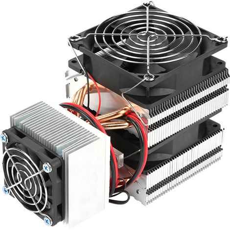 Mini réfrigérateur DIY refroidissement semi-conducteur, refroidisseur thermoélectrique Peltier 12V, kit compact pour camping et voiture, sans compresseur silencieux. (1/5)