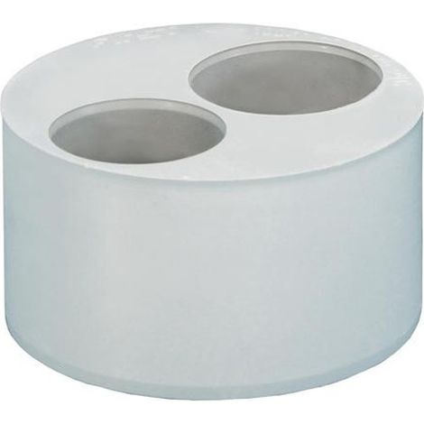 Tampon de réduction double PVC Mâle Femelle 100/40/40 - First Plast