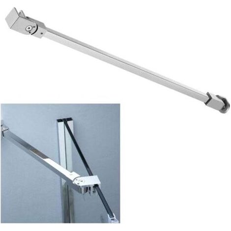 Barre de Stabilisation 500mm Acier Inoxydable pour Paroi Douche Italienne Verre Épais 6-10mm (1/4)