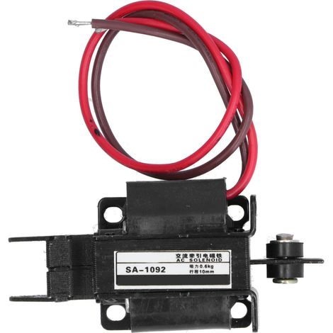 Electroimán De Corriente Alterna - 220 V - Tipo Tracción Empuje Traction Pull - Para Automatización Industrial - 1 Unidad (1/5)