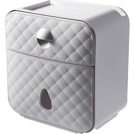 Distributeur d'essuie-tout mural sans perçage, porte-serviettes salle de bain, dérouleur sans noyau, distributeur de sacs poubelles, tiroir à linge maison (1/5)