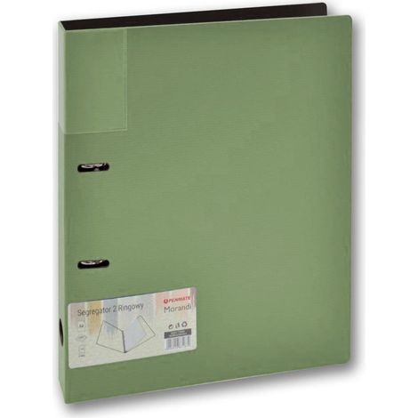 Raccoglitore ad anelli Morandi Penmate A4/2 verde da 35 mm