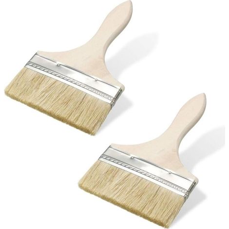 2 pcs Silk Paint Brush for Enamelling or Varnishing, Spalter, Wood Painting Brushes, Stain Brush Size 133mm x 225mm, Large Painting Brush, Painting Brushes, Flat Brush (1/5)