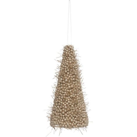 Decoración árbol de Navidad abeto champán 15cm - Atmosphera créateur d'intérieur