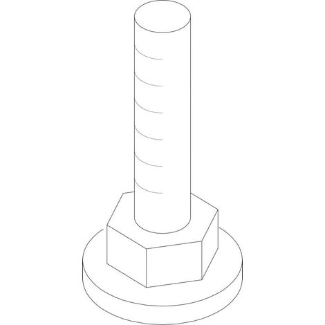 BOSCH Ersatzteil TTNR: 8738203234 Stellfuß M10 X 68 (1/2)