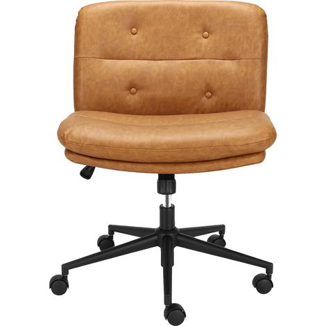 Bürostuhl, ergonomisches Design, geräuscharme Rollen, braun (1/2)