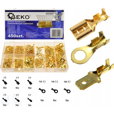 Juego de conectores de cable para coche Geko G02827, 450 piezas en una caja. (1/5)