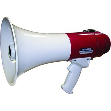 Megafono elettronico con sirena ahm-651s professionale