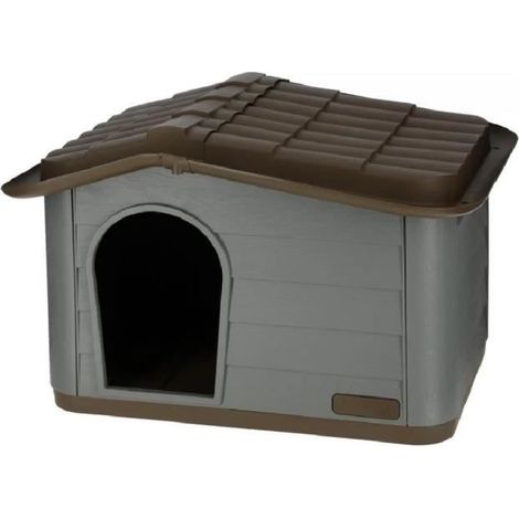 Kerbl Paola Eco casa para gatos gris y marrón (1/2)