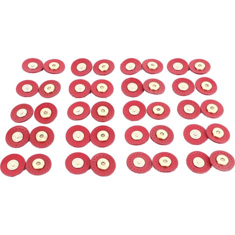 Lot de 20 Fermoirs Magnétiques en Cuir pour Sacs, Pochettes, Vêtements – Aimants à Coudre Multiusage, DIY Couture, Rouge (1/5)