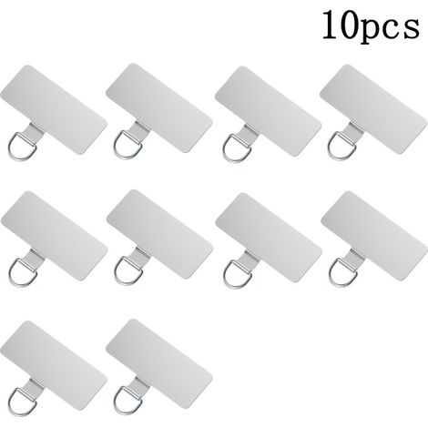 Plaque d'acier ultra-mince, cache-port de charge invisible avec renfort pour câble de téléphone (1 pièce) (1/5)