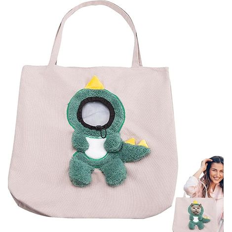 Sac de transport pour animal de compagnie, sac de transport mains libres pour chien, chat, sac de transport à bandoulière en toile pour animal de comp (1/5)