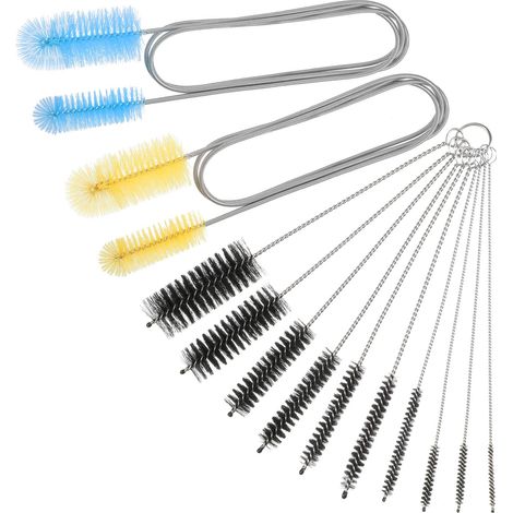 12 Pièces Brosse de Filtre d'Aquarium Set de Brosse à Tube Nylon Brosse Flexible à Double Extrémité Pipe de Nettoyage Brosse de (1/5)