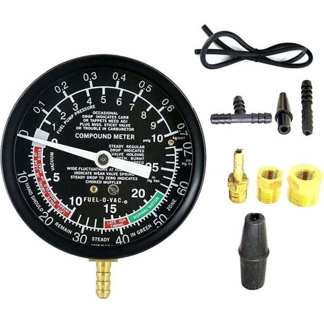 Vergaserventil AUTOOL Auto Pump Pressure Vacuum Tester Gauge Diagnostic Test Tool Kit (1/5)