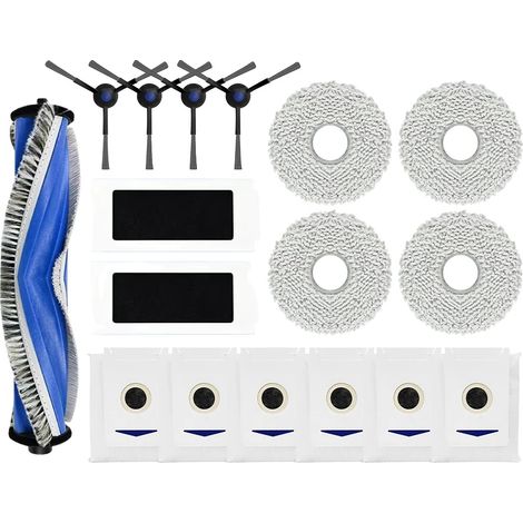 Pièces d'aspirateur, brosses durables, installation facile, 17pcs (1/2)