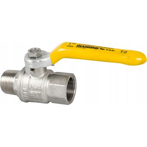 GAS-KUGELHAHN 3/4 ZOLL GRIFF AUSSENGEWINDE