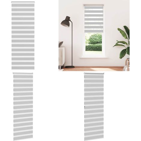 vidaXL Store zèbre gris clair largeur du tissu 75,9 cm polyester (1/5)