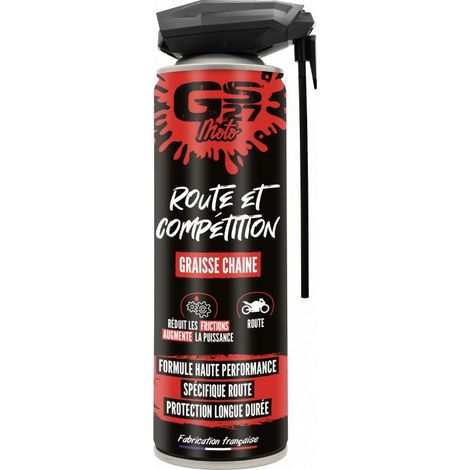GS27 - Graisse chaîne moto route et compétition - 300 ml - MO114121 - Ce produit de marque GS27 est neuf. (1/2)