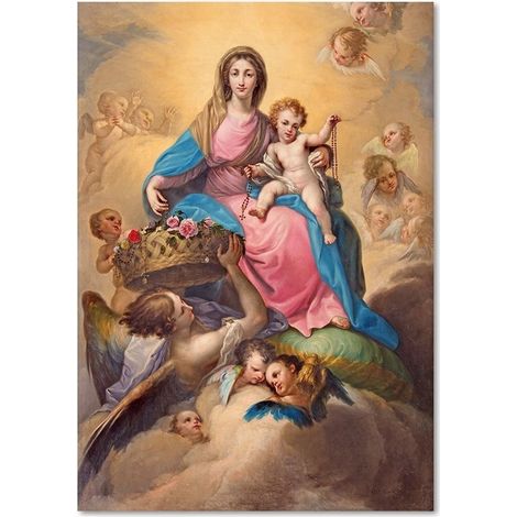 Tableau sur toile RELIGIEUSE Vierge à l'Enfant 70x100 (1/5)