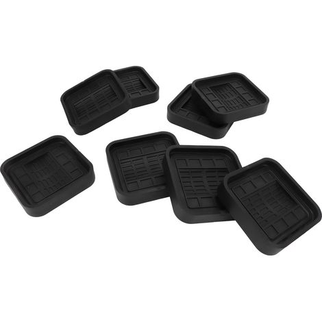 Set mit 8 universellen, kratzfesten Gummiradstoppern für Bett-, Sofa- und Möbelrollen (1/5)