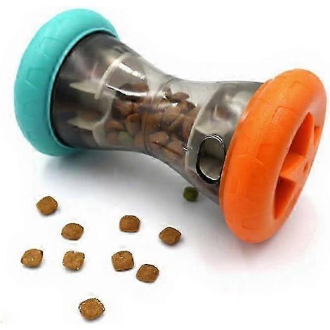 Distributeur de friandises pour chien, jouet mangeur interactif, jouet d'intelligence à roulettes pour chiens, chats et chiots, jouet interactif à alimentation lente pour lutter contre l'ennui (1/4)