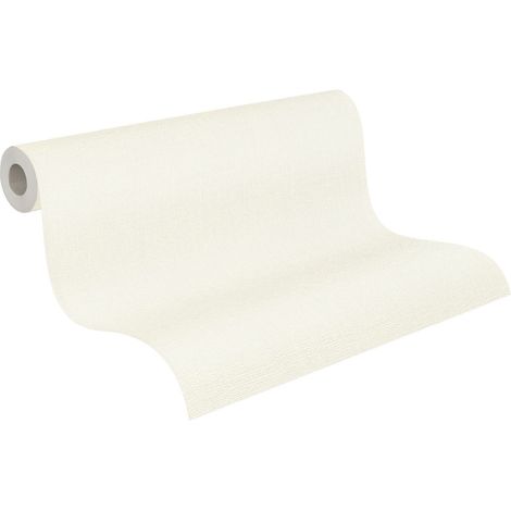 Papier peint cuisine uni beige effet textile Tapisserie unie beige pour chambre adulte Papier peint intissé couloir & bureau (1/5)