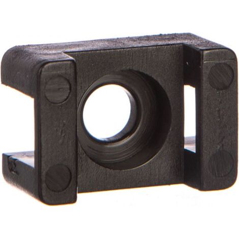 Support de selle pour colliers de serrage noirs 4,8 mm 9,5 x 15 mm F = 3,5 mm BMSN5499E /100 pièces/