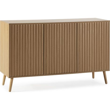 Credenza Lluvia 3 ante in rovere, larghezza 120 cm