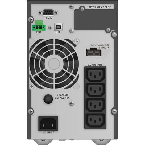 PowerWalker VFI 1000 TGB Doble conversión (en línea) 1 kVA 900 W 4 salidas AC (1/4)
