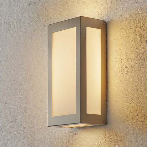 [GEBRAUCHT] B-Ware CMD Außenwandleuchte Edelstahl Aqua Rain LED Gartenlampe mit Bewegungsmelder (1/2)