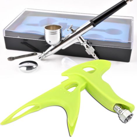 Grüner, hochfester Kunststoff-Airbrush-Griffhalter mit Mutterbefestigung (1/5)