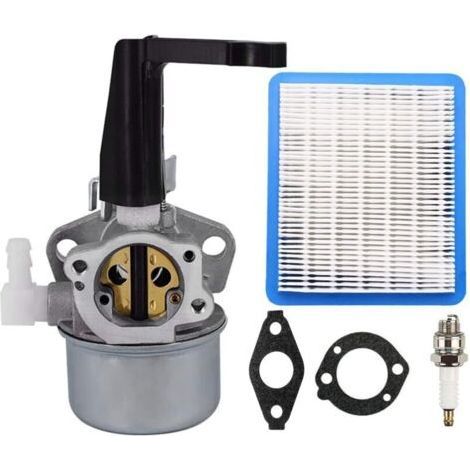696065 Carburateur Compatible pour Briggs & Stratton 697422 110402 110412 215369 5HP 5.5HP 6HP Tiller Générateur de Moteur Horizontal Pompe à Eau avec Joint Filtre à air Bougie d'allumage (1/5)