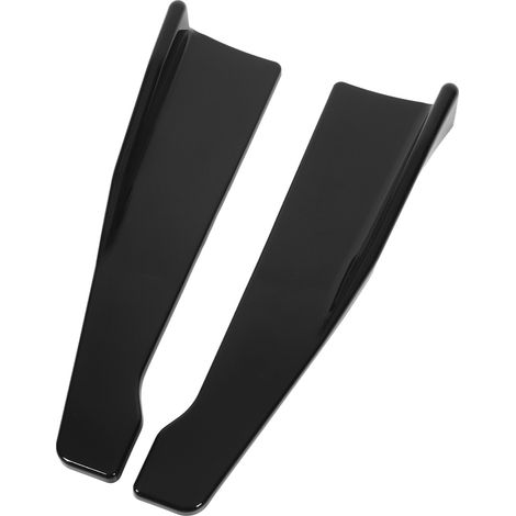 2 Stück 35 cm Heckstoßstangen-Canard-Lippensplitter links rechts unterer Splitter Spoiler Karosserie-Kits Ersatz für Seat Leon A3 A4 A6 Glänzend Schwarz (1/5)