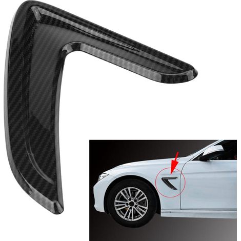 Seitliche Lüftungsschlitzblenden aus Carbonfaser für BMW 3er F30 (2012–2016), 2-teiliges Set, echte Carbonfaser, sportliche Optik (1/5)