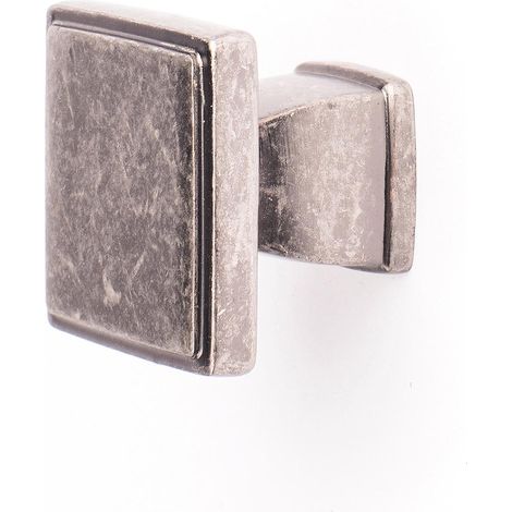 Pomo para Mueble  Estilo Contemporáneo  Fabricado en Zamak  Acabado en Plata Vieja  Medidas 303025 mm  Sistema de Fijación Atornillado  Incluye Tornillos M4  2 Unidades -