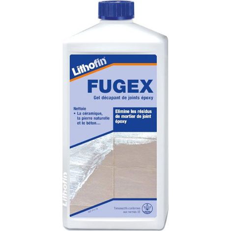 FUGEX - Nettoyant à base de solvants pour décaper les joints époxy - Lithofin - 1 L
