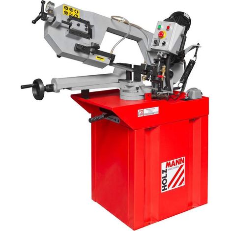 Holzmann – Scie à ruban pour métal – Moteur 1,5 kW – Capacité de coupe Ø 225 mm à 90° – Vitesse 45-90 m/min – Bras pivotant 60°