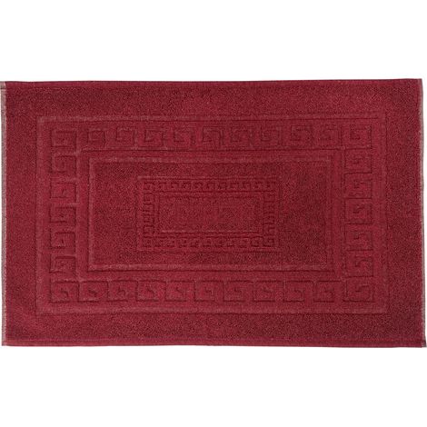 Tappeto Da Bagno Disegno Torino Colore Bordeaux, misuraPar 3PezzicoloreBordeaux (1/4)