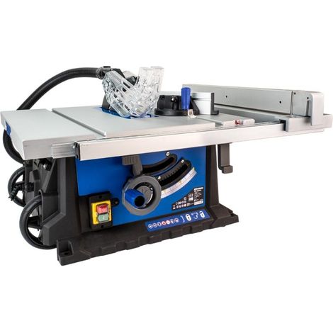 Scie sur table 2200W – Profondeur de coupe 80mm – Table extensible 1045mm – Lame Ø254mm 60 dents – Vitesse 4800 tr/min – Korman (1/5)