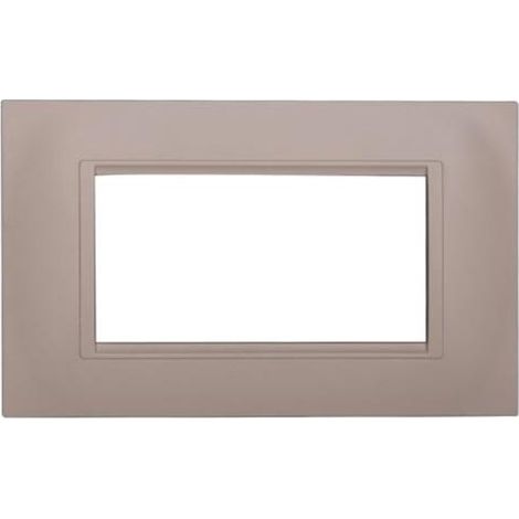 Kompatible Abdeckrahmen Bticino Livinglight 4 module quadratischer Kunststoff sand Farbe (1/2)