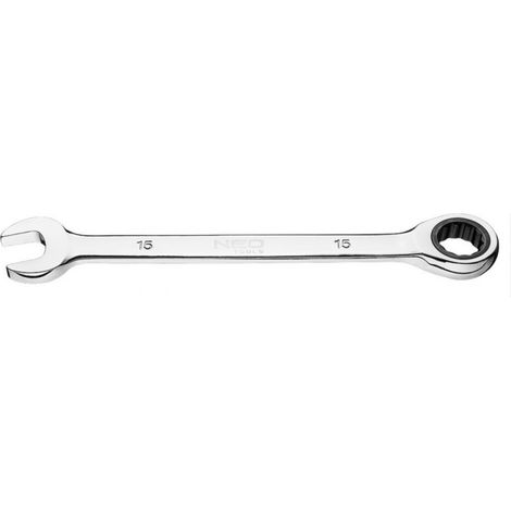 NEO TOOLS - CHIAVE COMBINATA A CRICCHETTO 15MM - IN ACCIAIO CROMO VANADIO (1/3)