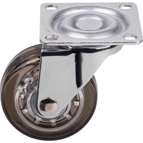 Möbelrolle Ø 50 mm Tragkraft bis 40 Kg Braun ohne Bremse (1/2)