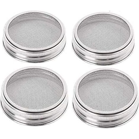 Filiyano – Kit de 4 couvercles en acier inoxydable pour germoirs, assurant une excellente ventilation. (1/5)