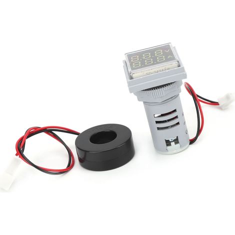 AD16-22FVA 2-in-1 Voltmeter Amperemeter Spannungs- und Strommessgerät Tester Messanzeige Weiß (1/5)