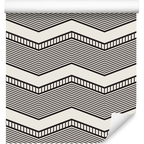 Geometrische und Retro-Zickzack-Tapete für Wohn- und Schlafzimmer, 50 x 1000 cm (1/5)
