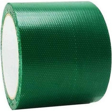 Vert Ruban de réparation spécial bâche - Résistant à la pluie - Ruban adhésif de réparation pour bâche - Pour store - 8 cm - Longueur : 500 cm (1/4)