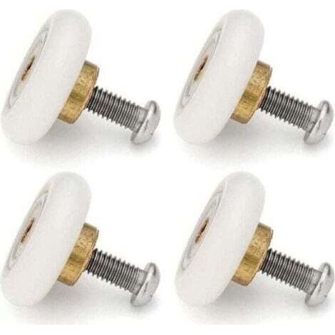 Set of 4 replacement rollers for sliding shower doors, diameter 19 mm TRIMEC (1/5)