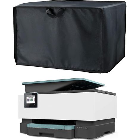 Housse anti-poussière pour imprimantes sans fil HP/Epson/Canon/Brother, étui de protection universel 50,8 x 40,6 x 30,5 cm, étanche 600D, noir. (1/4)